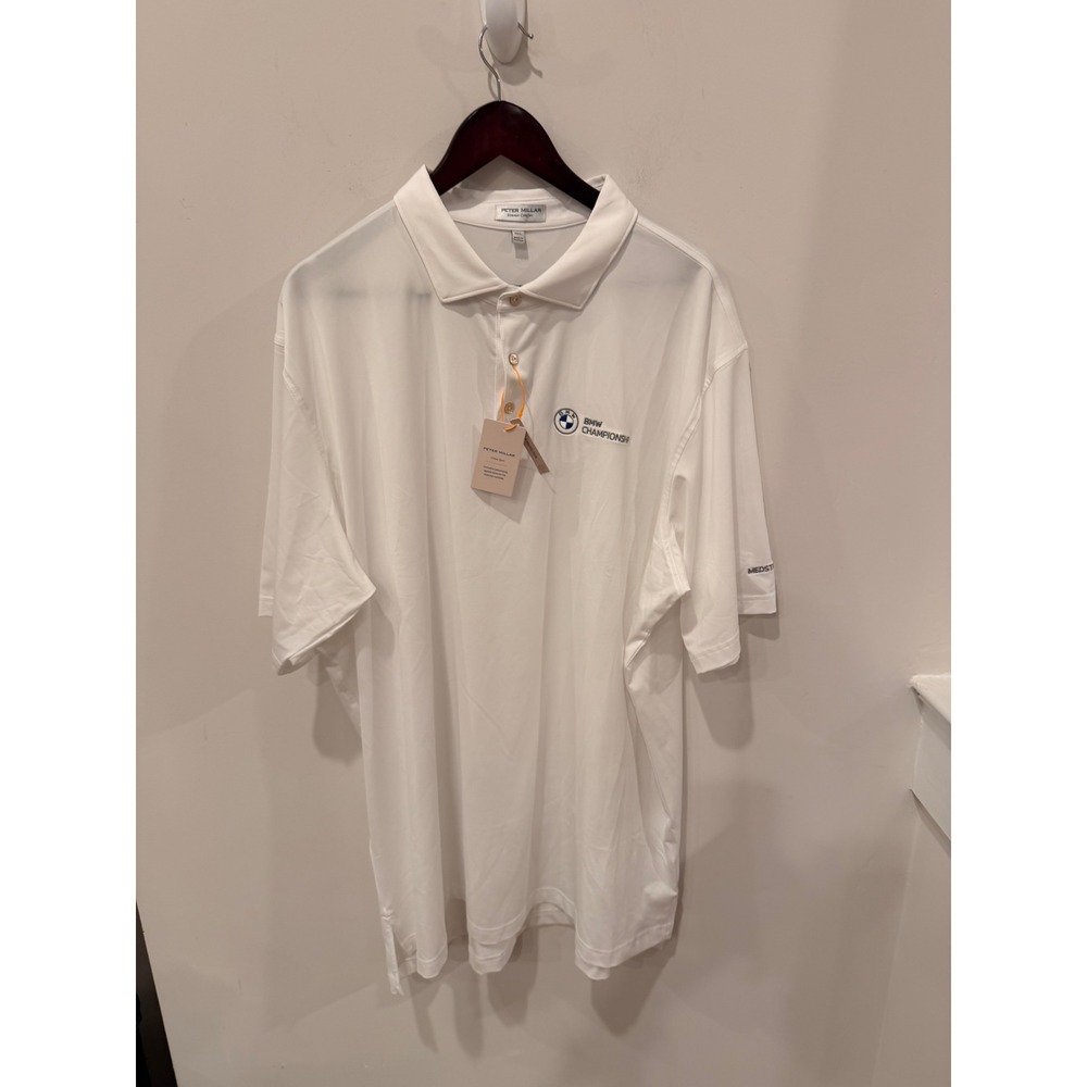 Peter Millar BMW Championship Polo Mens 3XL White Summer Comfort Crown Sport